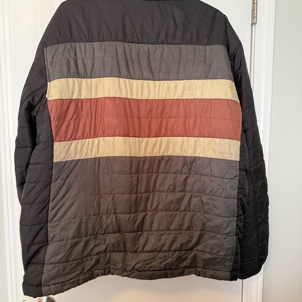 Harley-Davidson Black and Brown Quilted Puffer Jacket - Picture 2 of 3
